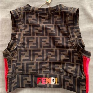 Fendi Kids Crop Top
